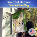 Chihuahua House Flag 28x40 Porch Sleeve Pole Decorative Outside Yard Banner Artwork Wall Hanging, Polyester