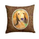 Dachshund Decorative Throw Pillow 14x14 Indoor Outdoor Accent Cushion, Fabric Cover with Insert for Sofa, Bed, Porch & Living Room