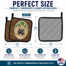 Cairn Terrier Pot Holder Set of 2 Heat Resistant Quilted Hot Pads 7.5 x 7.5 Inch, Insulated Kitchen Trivets for Cooking & Baking