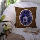 Poodle Decorative Throw Pillow 14x14 Indoor Outdoor Accent Cushion, Fabric Cover with Insert for Sofa, Bed, Porch & Living Room