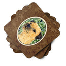 Border Terrier Coasters - Set of 4 Lightweight Foam, Absorbent Drink Coasters