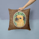 Border Terrier Throw Pillow - 14x14 Decorative Pillow – Art for Your Home & Patio