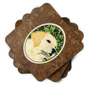 Labrador Foam Coasters Set of 4 Cup Coasters for Indoor Outdoor, Tabletop Protection, Anti Slip, Mouse pad Material