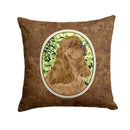Cocker Spaniel Decorative Throw Pillow 14x14 Indoor Outdoor Accent Cushion, Fabric Cover with Insert for Sofa, Bed, Porch & Living Room