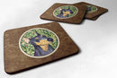 Doberman Foam Coasters Set of 4 Cup Coasters for Indoor Outdoor, Tabletop Protection, Anti Slip, Mouse pad Material