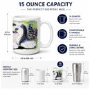 Bearded Collie Ceramic Coffee Mug 15 oz Decorative Large C Handle Mug Cup for Tea, Cocoa Hot Chocolate