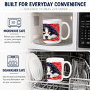 Bernese Mountain Dog Ceramic Coffee Mug 15 oz Decorative Large C Handle Mug Cup for Tea, Cocoa Hot Chocolate