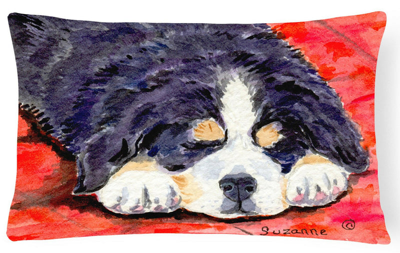 Bernese Mountain Dog Decorative   Canvas Fabric Pillow