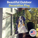 Bernese Mountain Dog House Flag 28x40 Porch Sleeve Pole Decorative Outside Yard Banner Artwork Wall Hanging, Polyester