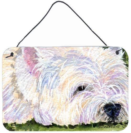 Westie Indoor Aluminium Metal Wall or Door Hanging Prints