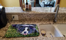 Border Collie Dish Drying Mat – Absorbent, Artistic Kitchen Essentials SS8836DDM