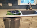 Border Collie Dish Drying Mat – Absorbent, Artistic Kitchen Essentials SS8836DDM