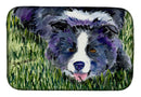 Border Collie Dish Drying Mat – Absorbent, Artistic Kitchen Essentials SS8836DDM