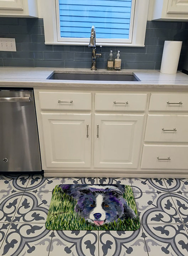 Border Collie Machine Washable Memory Foam Mat SS8836RUG