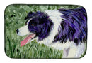 Border Collie Dish Drying Mat – Absorbent, Artistic Kitchen Essentials SS8843DDM