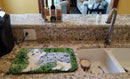 Australian Shepherd Dish Drying Mat Absorbent Dish Drying Mat Pad for Kitchen Counter Dish Drainer Mat for Countertop, 14 x 21", Multicolor