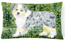 Australian Shepherd Decorative Throw Pillow 12x16 Indoor Outdoor Accent Cushion, Fabric Cover with Insert for Sofa, Bed, Porch & Living Room