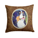 Bernese Mountain Dog Decorative Throw Pillow 14x14 Indoor Outdoor Accent Cushion, Fabric Cover with Insert for Sofa, Bed, Porch & Living Room