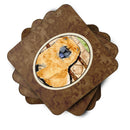 Chow Chow Foam Coasters Set of 4 Cup Coasters for Indoor Outdoor, Tabletop Protection, Anti Slip, Mouse pad Material