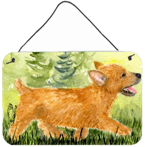 Norwich Terrier Indoor Aluminium Metal Wall or Door Hanging Prints