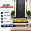 Norwich Terrier Doormat Indoor Outdoor 18H X 27W Front Door Mat Rugs for Entryway, Non Slip Washable