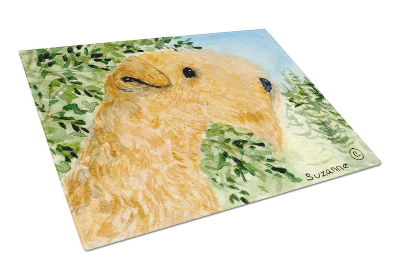 Lakeland Terrier Glass Cutting Board Large