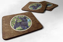 Scottish Terrier Foam Coasters Set of 4 Cup Coasters for Indoor Outdoor, Tabletop Protection, Anti Slip, Mouse pad Material