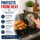 Norwich Terrier Pot Holder Set of 2 Heat Resistant Quilted Hot Pads 7.5 x 7.5 Inch, Insulated Kitchen Trivets for Cooking & Baking