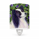 Papillon Ceramic Night Light Compact, UL-Certified, Ideal for Bedroom, Bathroom, Nursery, Hallway, Kitchen, 6x4x3, Multicolor