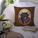 French Bulldog Decorative Throw Pillow 14x14 Indoor Outdoor Accent Cushion, Fabric Cover with Insert for Sofa, Bed, Porch & Living Room