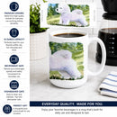 Bichon Frise Ceramic Coffee Mug 15 oz Decorative Large C Handle Mug Cup for Tea, Cocoa Hot Chocolate