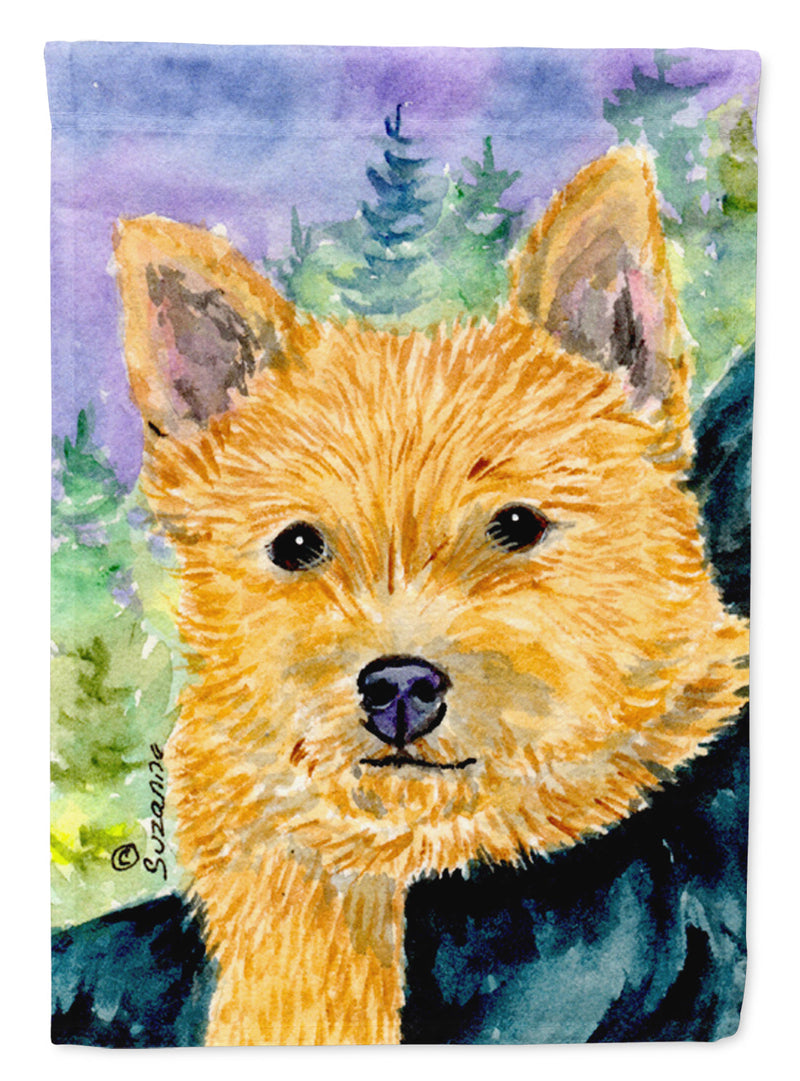 Norwich Terrier Flag Canvas House Size