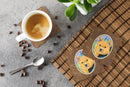 Norwich Terrier Foam Coasters Set of 4 Cup Coasters for Indoor Outdoor, Tabletop Protection, Anti Slip, Mouse pad Material
