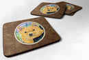 Norwich Terrier Foam Coasters Set of 4 Cup Coasters for Indoor Outdoor, Tabletop Protection, Anti Slip, Mouse pad Material