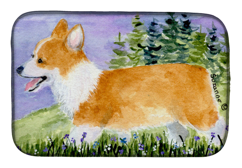 Corgi Dish Drying Mat – Absorbent, Artistic Kitchen Essentials SS8912DDM
