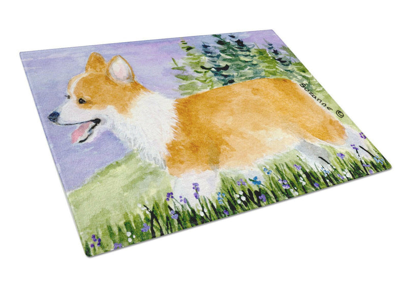 Corgi Glass Cutting Board Large