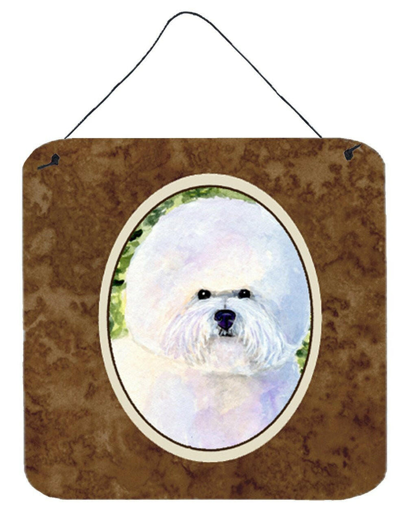 Bichon Frise Aluminium Metal Wall or Door Hanging Prints