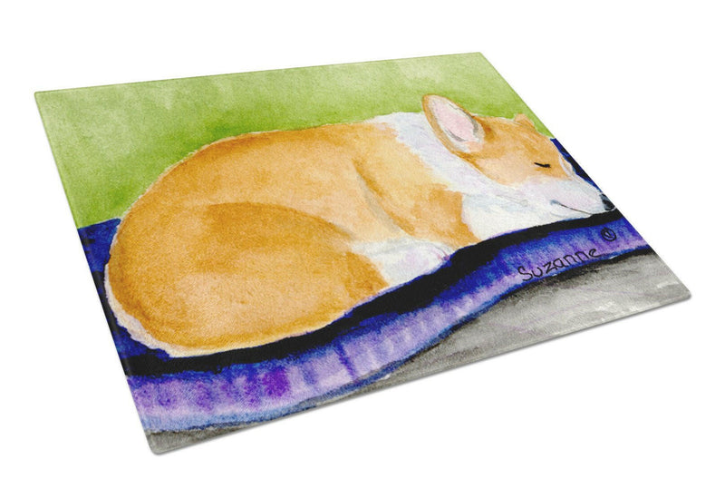 Corgi Glass Cutting Board Large