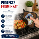 Rat Terrier Pot Holder Set of 2 Heat Resistant Quilted Hot Pads 7.5 x 7.5 Inch, Insulated Kitchen Trivets for Cooking & Baking