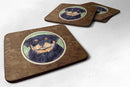 Rottweiler Foam Coasters Set of 4 Cup Coasters for Indoor Outdoor, Tabletop Protection, Anti Slip, Mouse pad Material