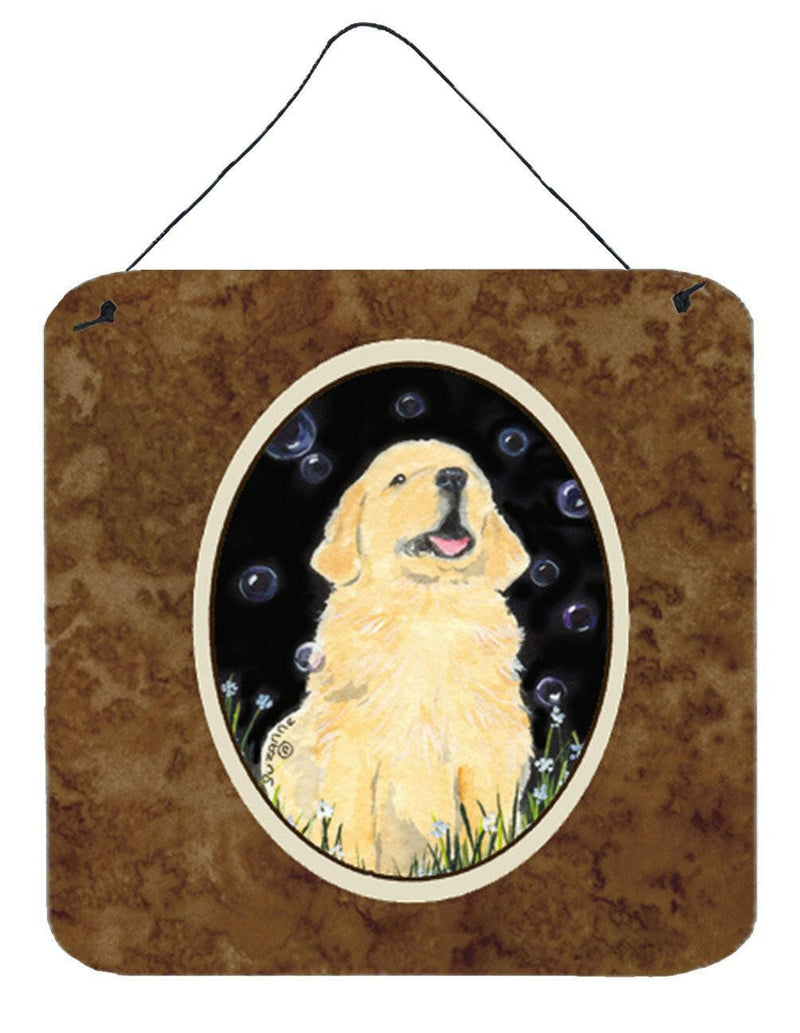 Golden Retriever Aluminium Metal Wall or Door Hanging Prints