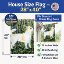 Chihuahua House Flag 28x40 Porch Sleeve Pole Decorative Outside Yard Banner Artwork Wall Hanging, Polyester
