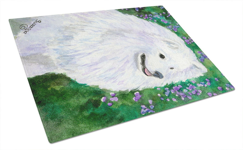 American Eskimo Glass Cutting Boards – Durable, Decorative Kitchen Art Large