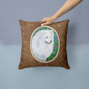 American Eskimo Throw Pillow - 14x14 Decorative Pillow – Art for Your Home & Patio