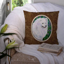 American Eskimo Throw Pillow - 14x14 Decorative Pillow – Art for Your Home & Patio