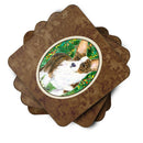 Corgi Foam Coasters Set of 4 Cup Coasters for Indoor Outdoor, Tabletop Protection, Anti Slip, Mouse pad Material