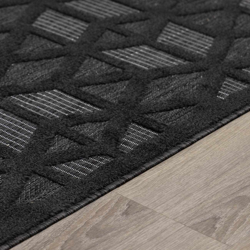 Nuri Black Outdoor Rug