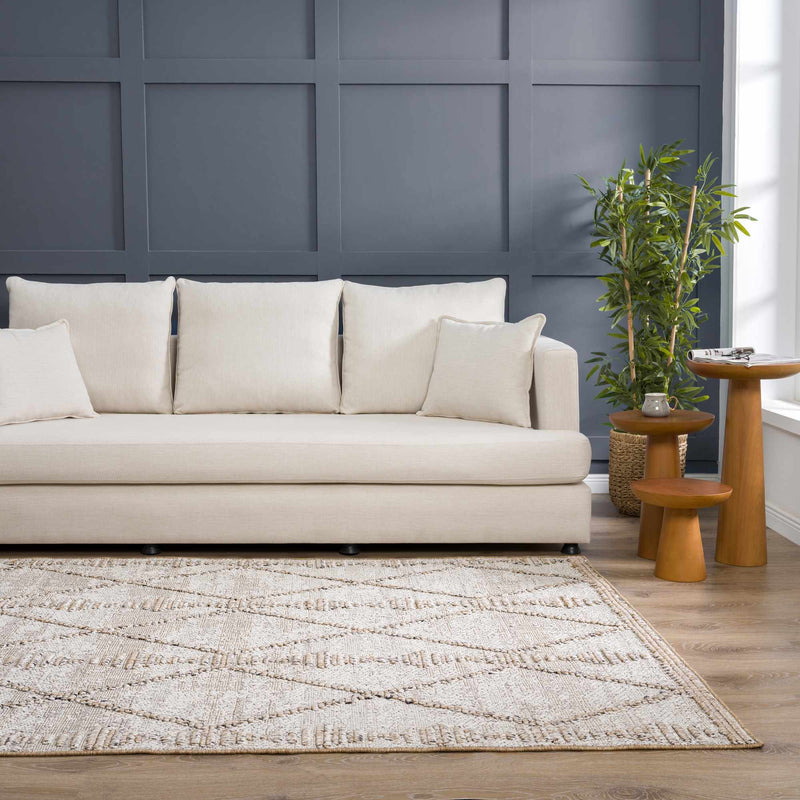 Nyla Bone & Tan Area Rug