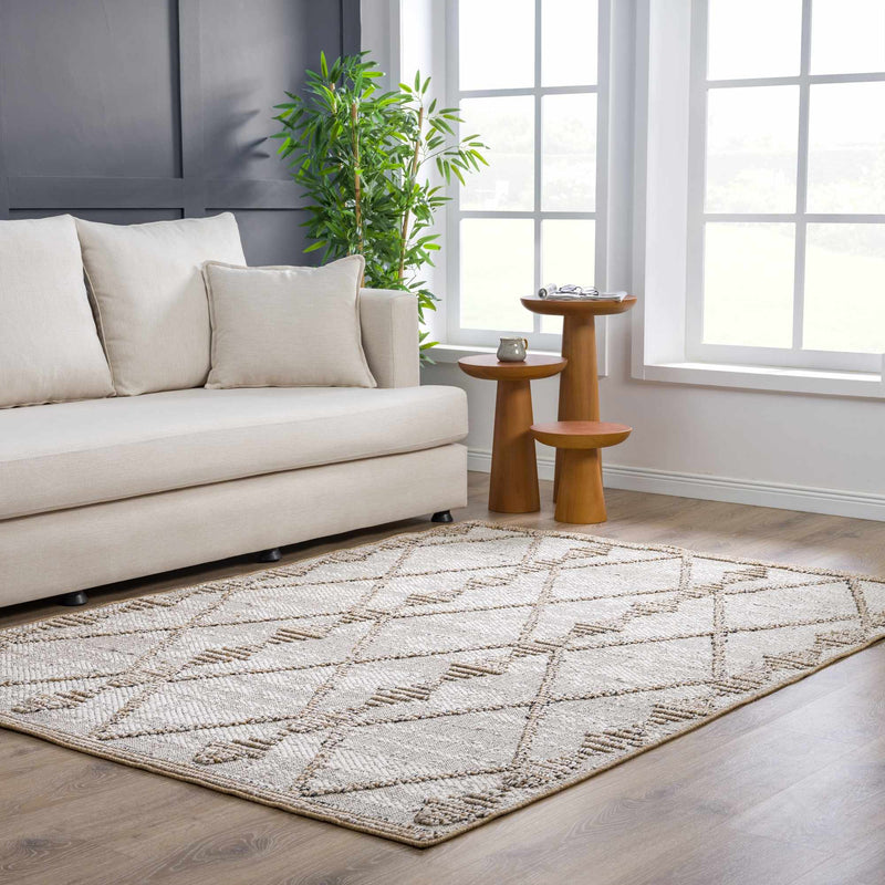 Nyla Bone & Tan Area Rug