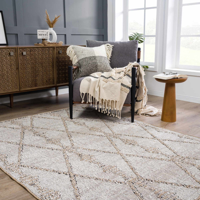 Nyla Bone & Tan Area Rug